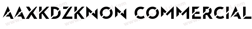 AaXKDZKNon CommercialUse字体转换